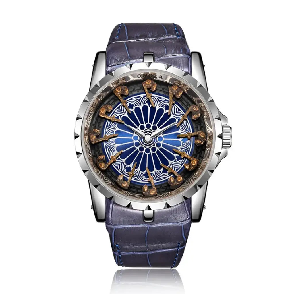 Black Sigil Chrono Watch | Iron Silver Blue | Relics