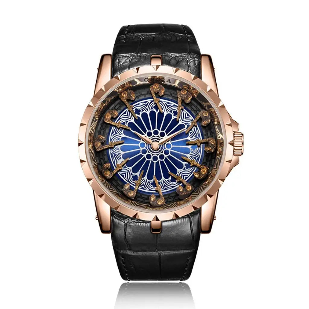 Black Sigil Chrono Watch | Arcane Rose Blue | Relics