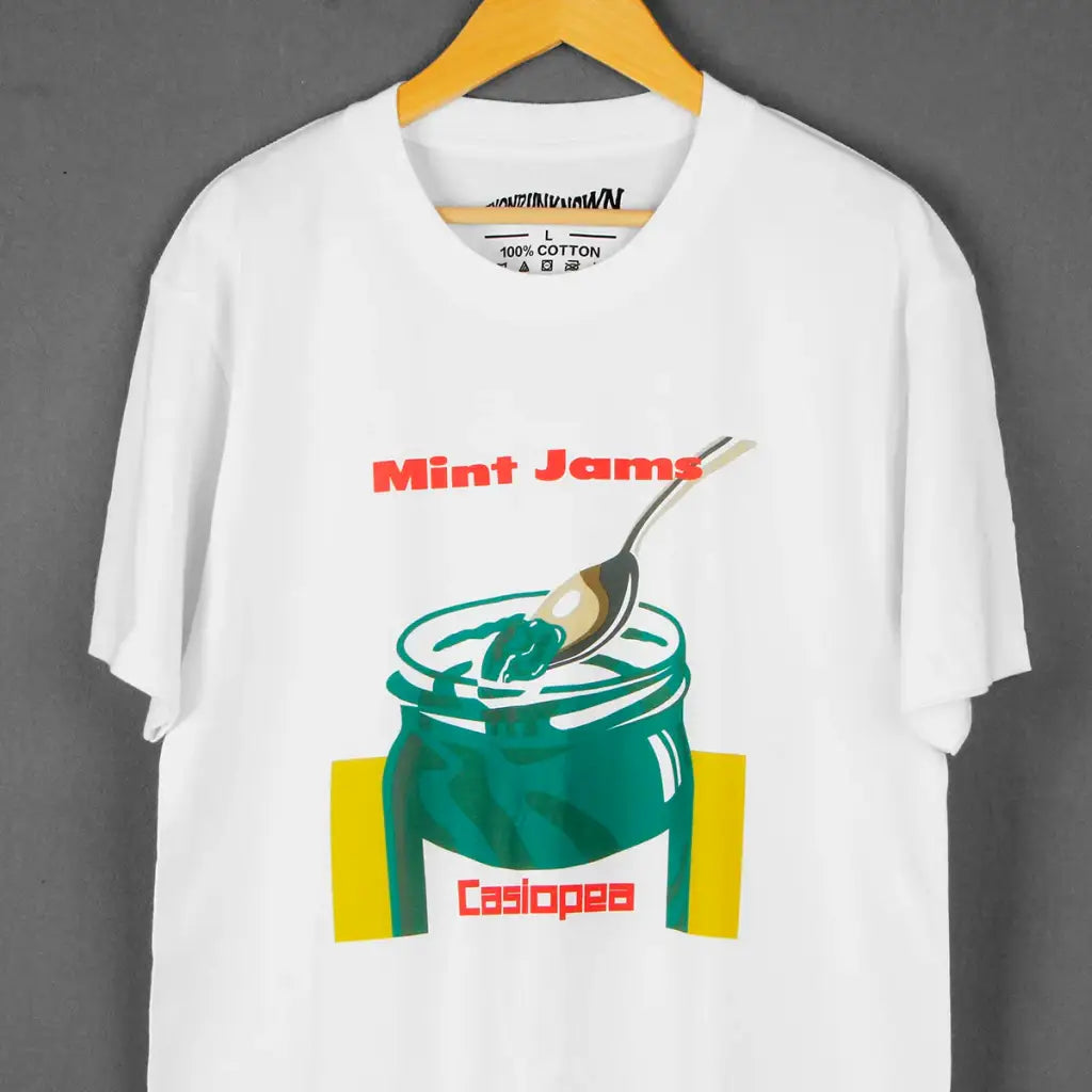 Casiopea Mint Jams T-shirt - Japanese 80s Fusion Music Band Graphic Shirt | Core Capsule