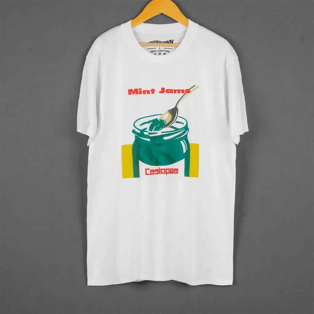 Casiopea Mint Jams T-shirt - Japanese 80s Fusion Music Band Graphic Shirt | Core Capsule