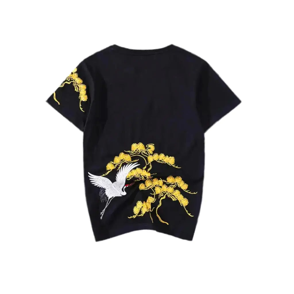 Crane Embroidered T-shirt | Core Capsule