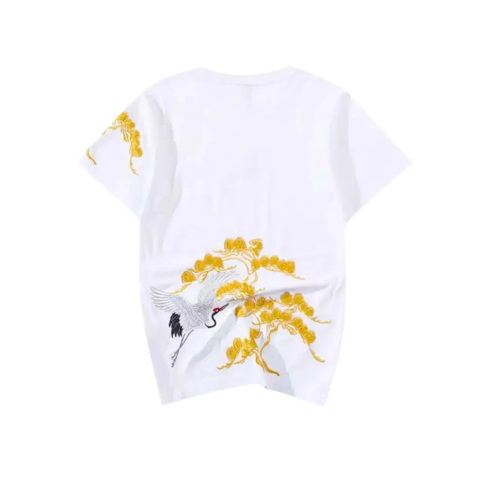 Crane Embroidered T-shirt | Core Capsule