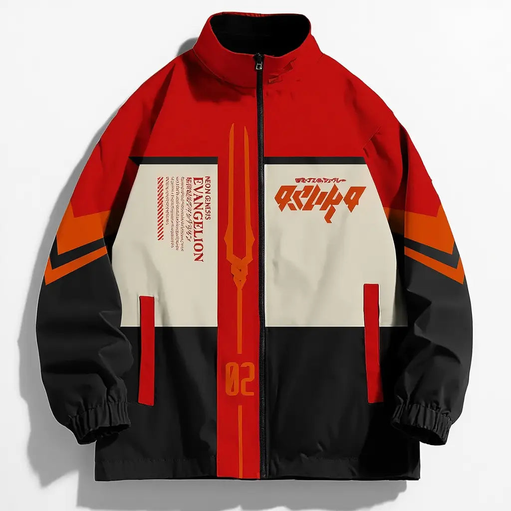 Evangelion Eva Oversized Jacket | Blood Red / Xs | Core Capsule