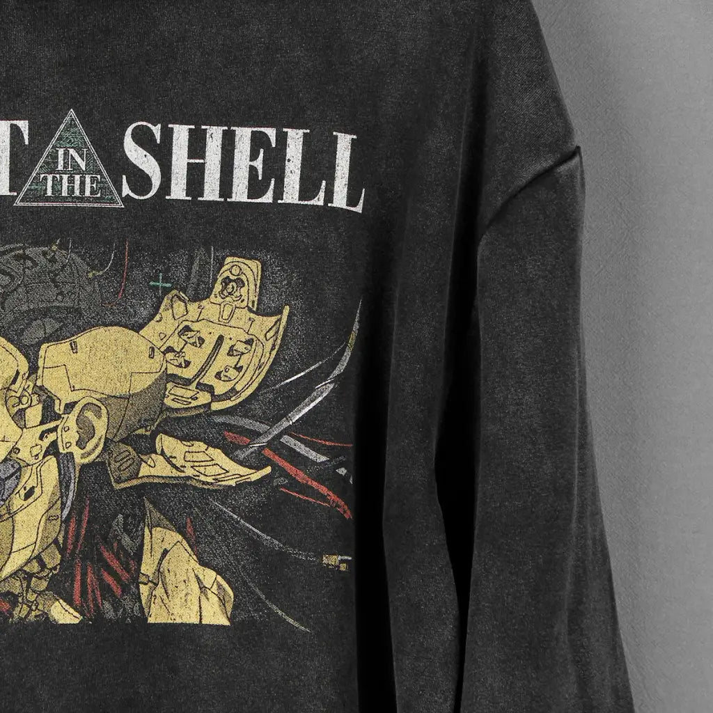 Ghost in the Shell Cyberpunk Hoodie - Masamune Shirow Anime Streetwear | Core Capsule
