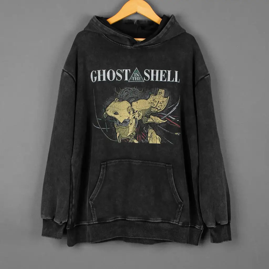 Ghost in the Shell Cyberpunk Hoodie - Masamune Shirow Anime Streetwear | Core Capsule