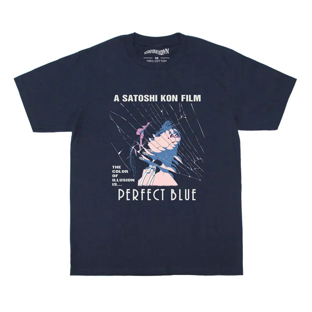 Perfect Blue Manga T-shirt - Satoshi Kon Psychological Art Graphic Shirt | Navy / s | Core Capsule