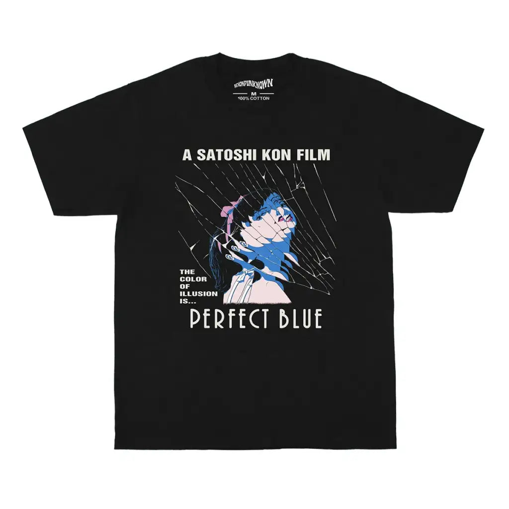 Perfect Blue Manga T-shirt - Satoshi Kon Psychological Art Graphic Shirt | Black / s | Core Capsule