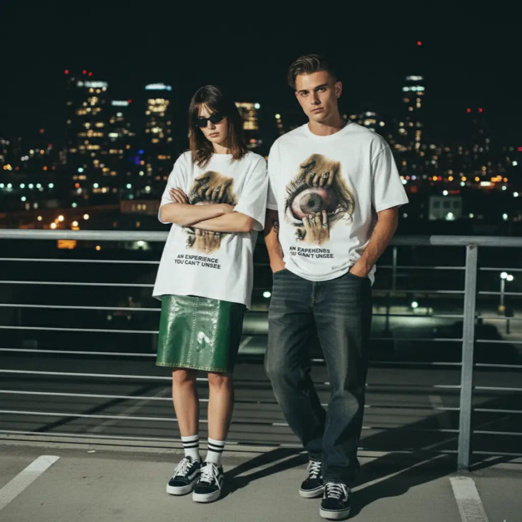Veil of Sight Oversized Graphic Tee – Vintage Washed Cotton | Core Capsule