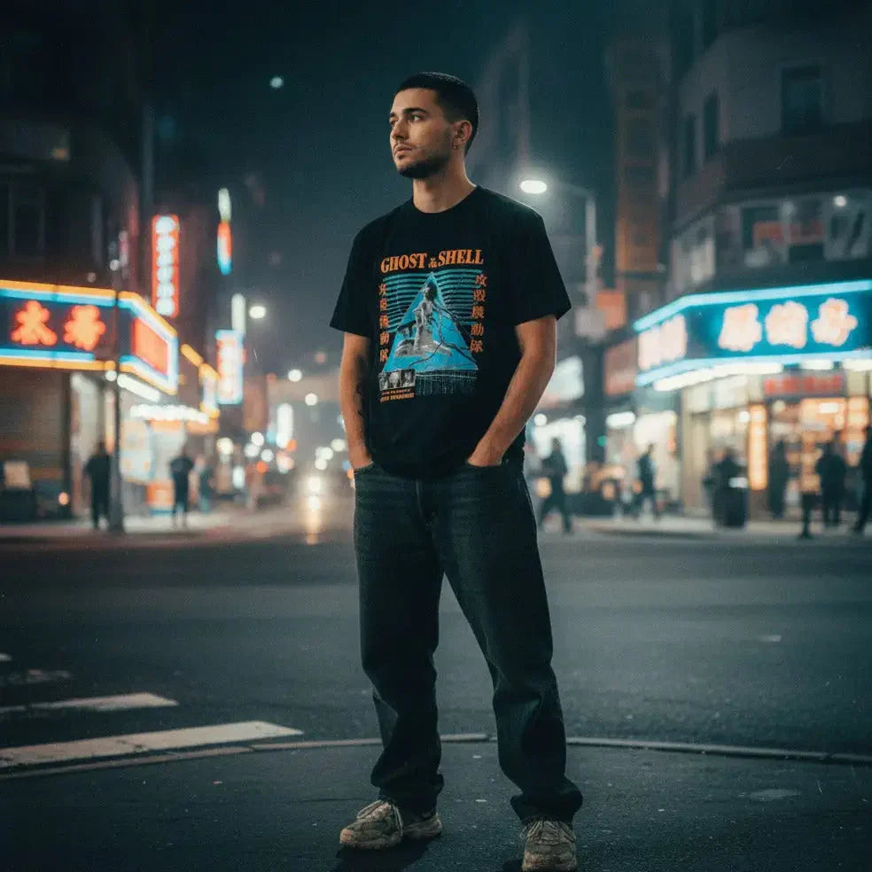 Ghost in the Shell Anime T-Shirt - Cyberpunk Classic Graphic Shirt