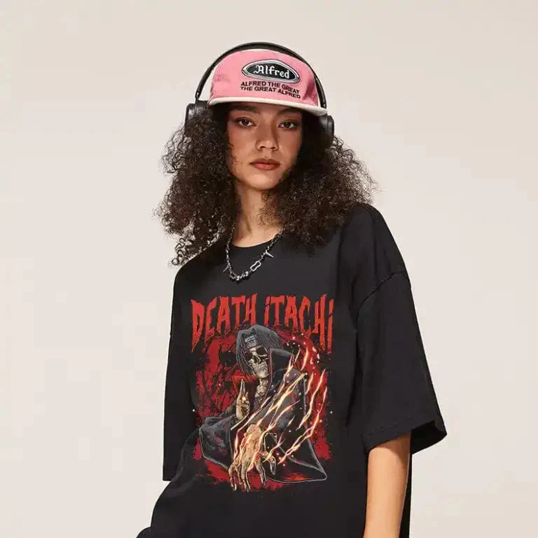 Crows of the Moon T-Shirt - Itachi Inspired Oversized Anime T-Shirt