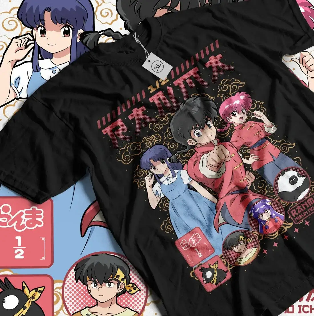 Revive Y2K Aesthetics: Vintage Ranma ½ Tee in Anime Streetwear and Japanese Fashion Fusion - Zenith Threads Co. 