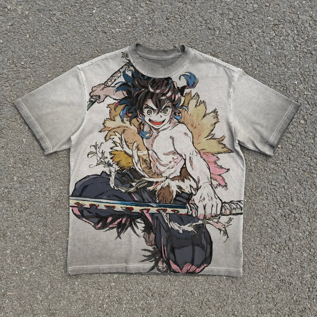 Unlock Dark Y2K Warrior Mode with Beast Form Demon Slayer Tee in Techwear Style - Zenith Threads Co. 