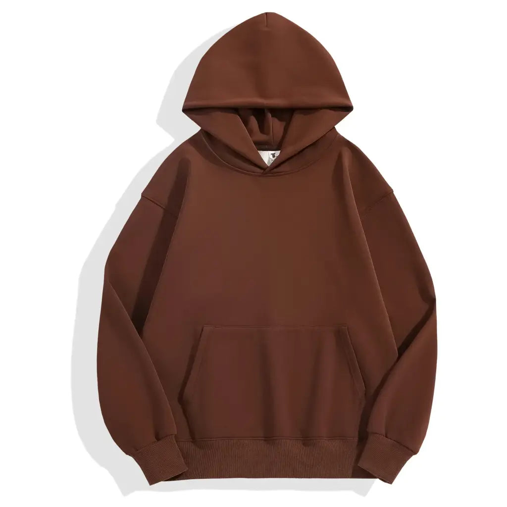 Shadow Core Heavyweight Hoodie | 480gsm Cotton Velvet Fleece | Mocha / s | Capsule