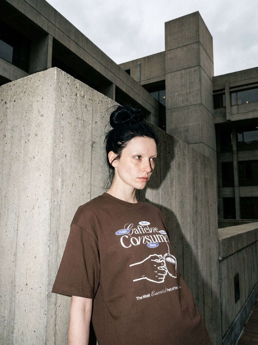 Caffine Consumer Oversized Tee