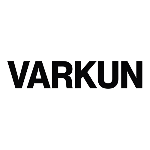 Black 'VARKUN' text on a green background