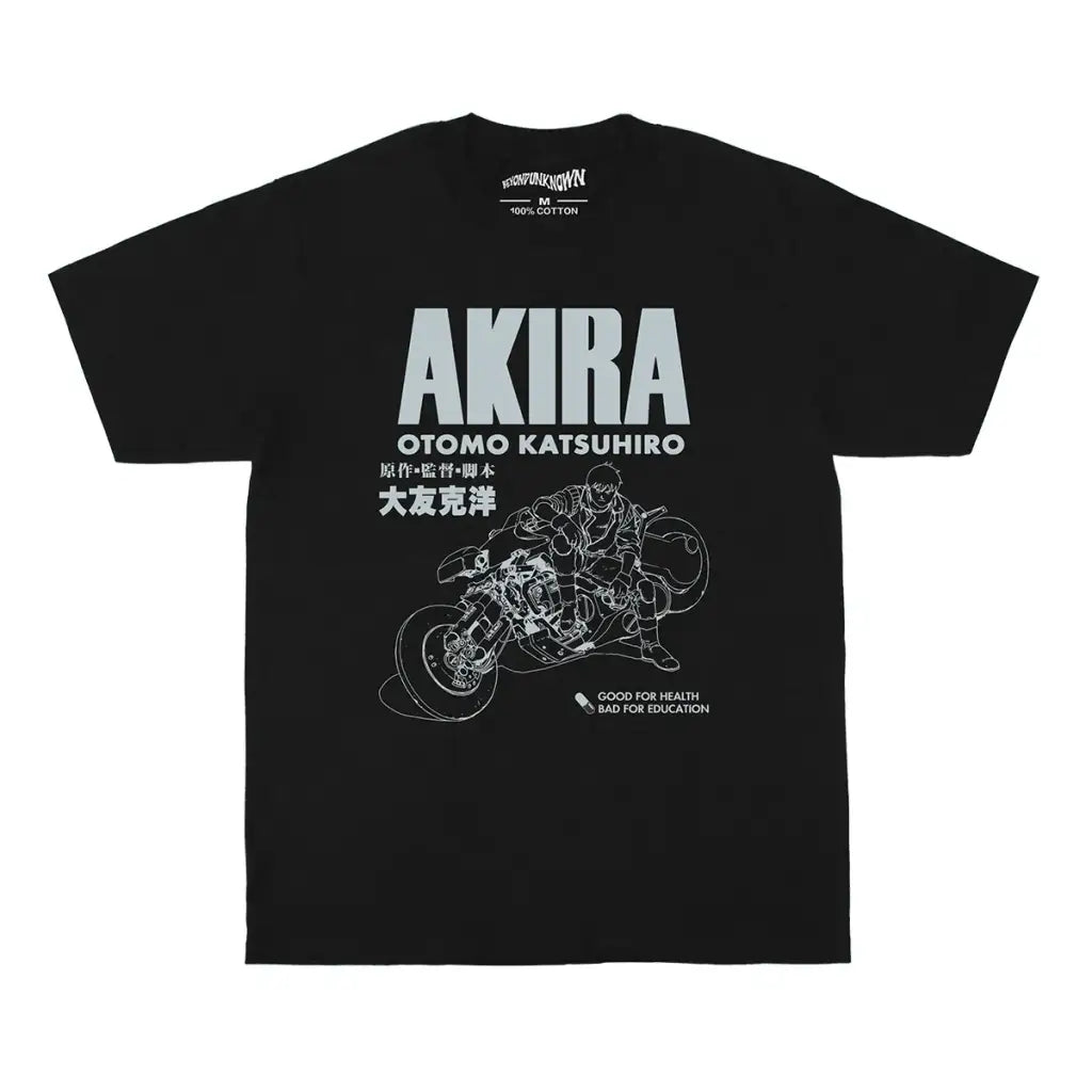 Akira Metropolis T-shirt - Otomo Katsuhiro Anime Collection Graphic Shirt | Black / s | Core Capsule