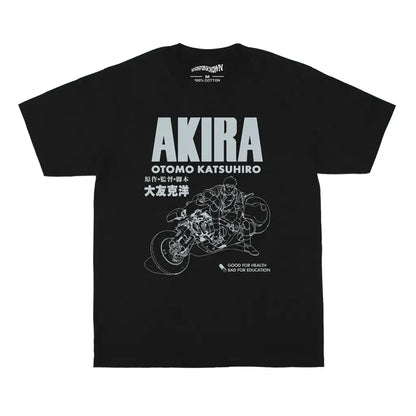 Akira Metropolis T-shirt - Otomo Katsuhiro Anime Collection Graphic Shirt | Black / s | Core Capsule