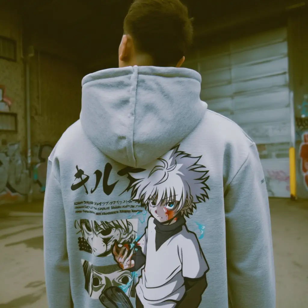 Hunter x Killua Hoodie - Oversized Vintage Zip Up | Core Capsule