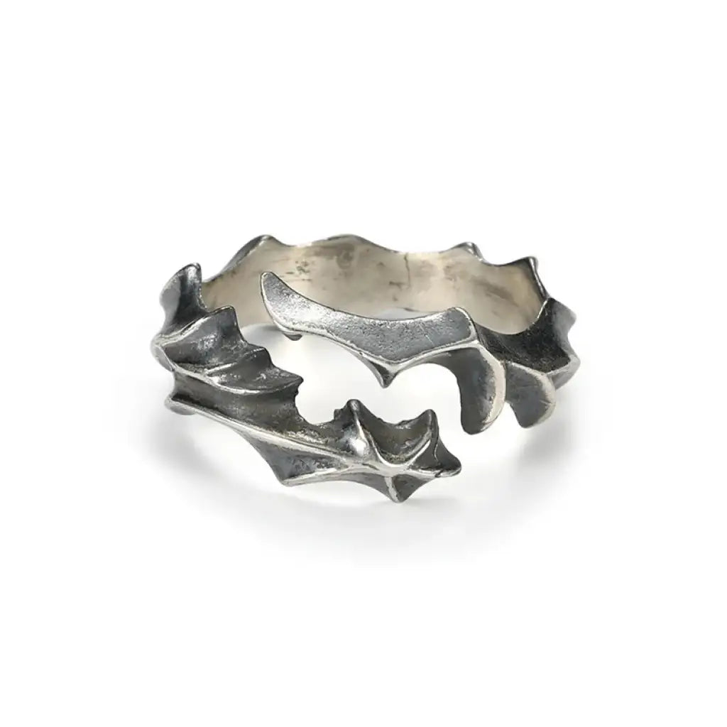 Ashen Thorns Ring | Oxidized Silver | Relics