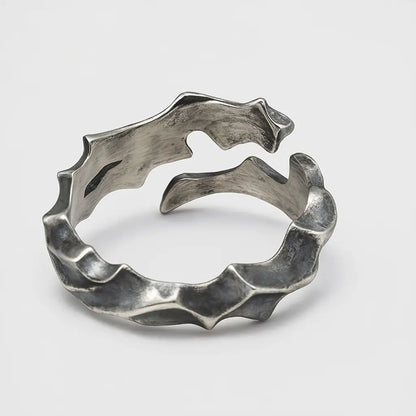 Ashen Thorns Ring | Oxidized Silver | Relics