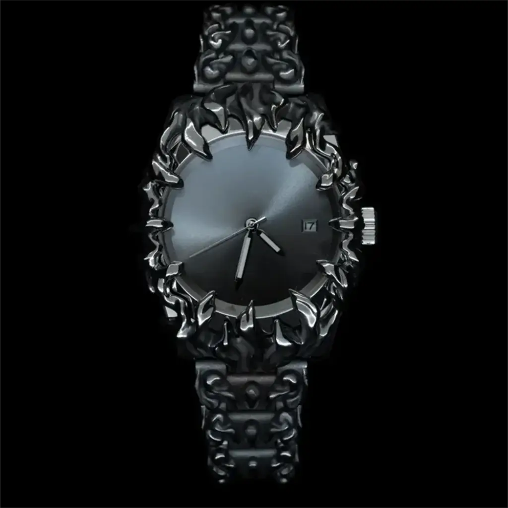Ashfang Claws Gothic Watch | Black Steel | Relics