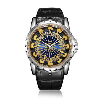 Black Sigil Chrono Watch | Obsidian Silver Blue | Relics