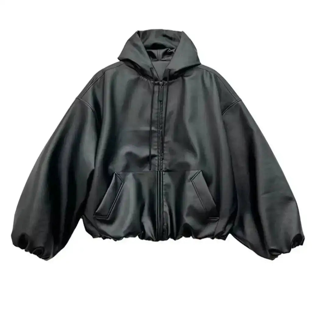 Blackout Street Pu Leather Jacket | Black / Xxl | Core Capsule
