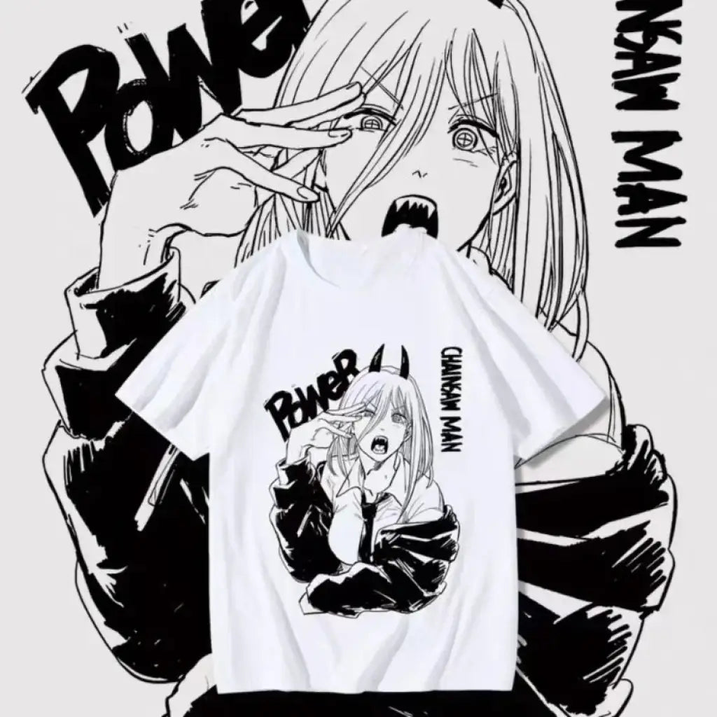 Chainsaw Man Power Anime T-shirt | Core Capsule