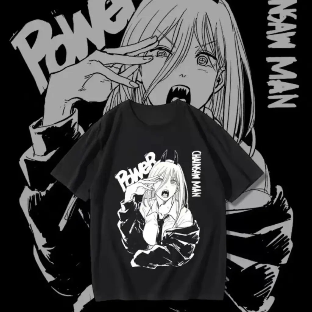 Chainsaw Man Power Anime T-shirt | Core Capsule
