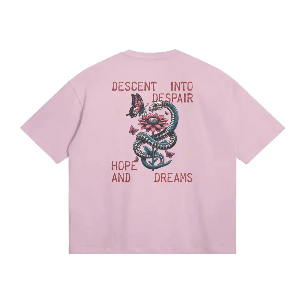 Descent Into Despair T-shirt | Piggy Pink / s | Core Capsule