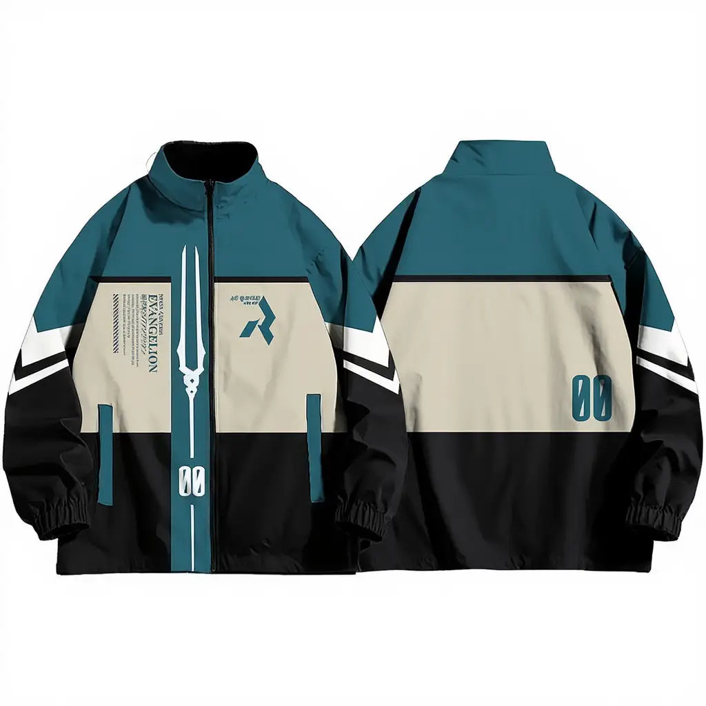 Evangelion Eva Oversized Jacket | Electric Blue / Xs | Core Capsule