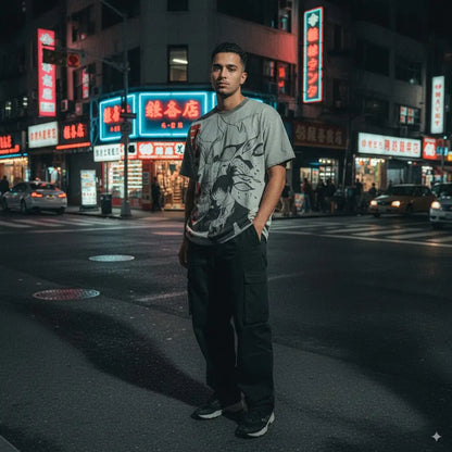 Fox Contract T-shirt - Aki Inspired Oversized Anime | Core Capsule