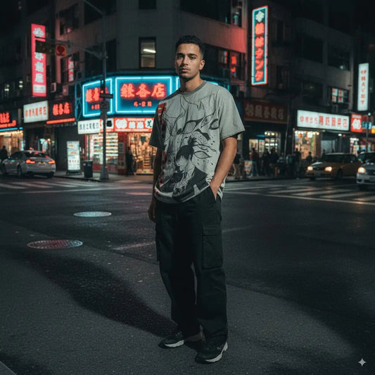Fox Contract T-shirt - Aki Inspired Oversized Anime | Core Capsule