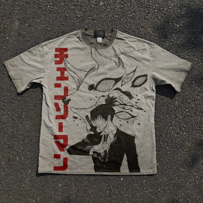 Fox Contract T-shirt - Aki Inspired Oversized Anime | White / s | Core Capsule