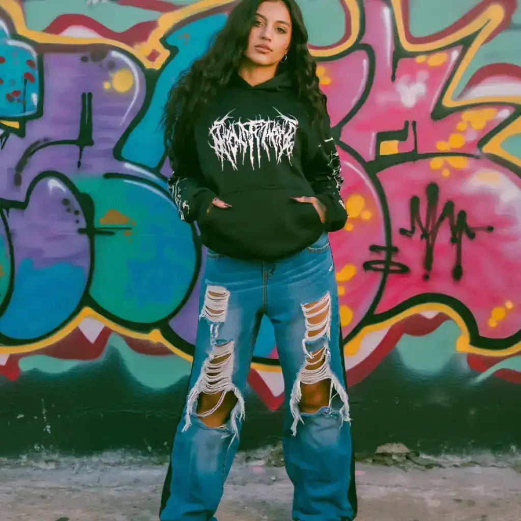 Ghost Mane Double Sided Print Hoodie | Core Capsule