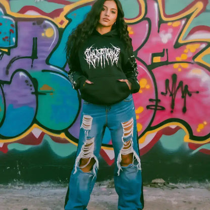 Ghost Mane Double Sided Print Hoodie | Core Capsule