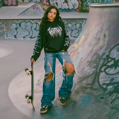 Ghost Mane Double Sided Print Hoodie | Core Capsule