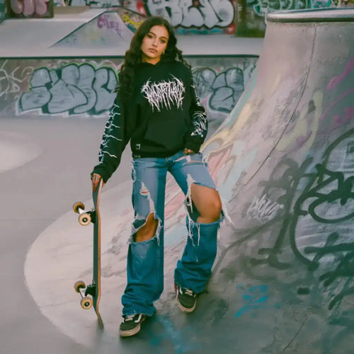 Ghost Mane Double Sided Print Hoodie | Core Capsule