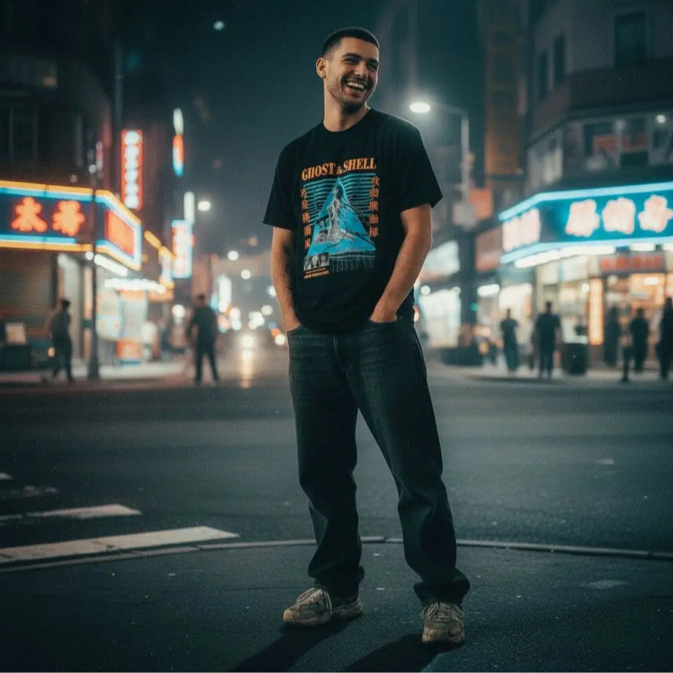 Ghost in the Shell Anime T-shirt - Cyberpunk Classic Graphic Shirt | Core Capsule