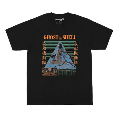 Ghost in the Shell Anime T-shirt - Cyberpunk Classic Graphic Shirt | Black / s | Core Capsule