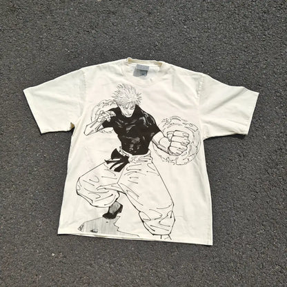 Infinity Domain T-shirt - Gojo Inspired Oversized Anime | White / s | Core Capsule