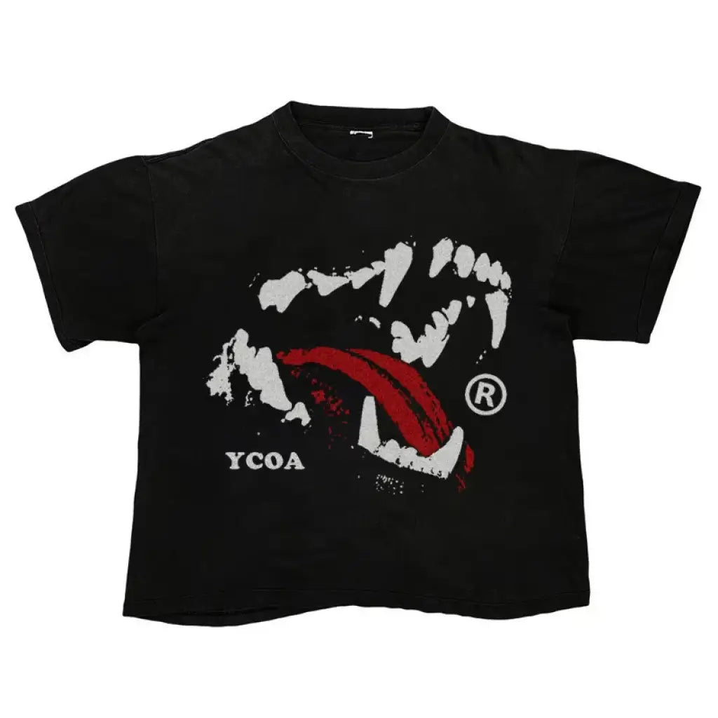 Sanguine Bite Oversized Graphic Tee - Heavyweight Cotton | Black / s | Core Capsule