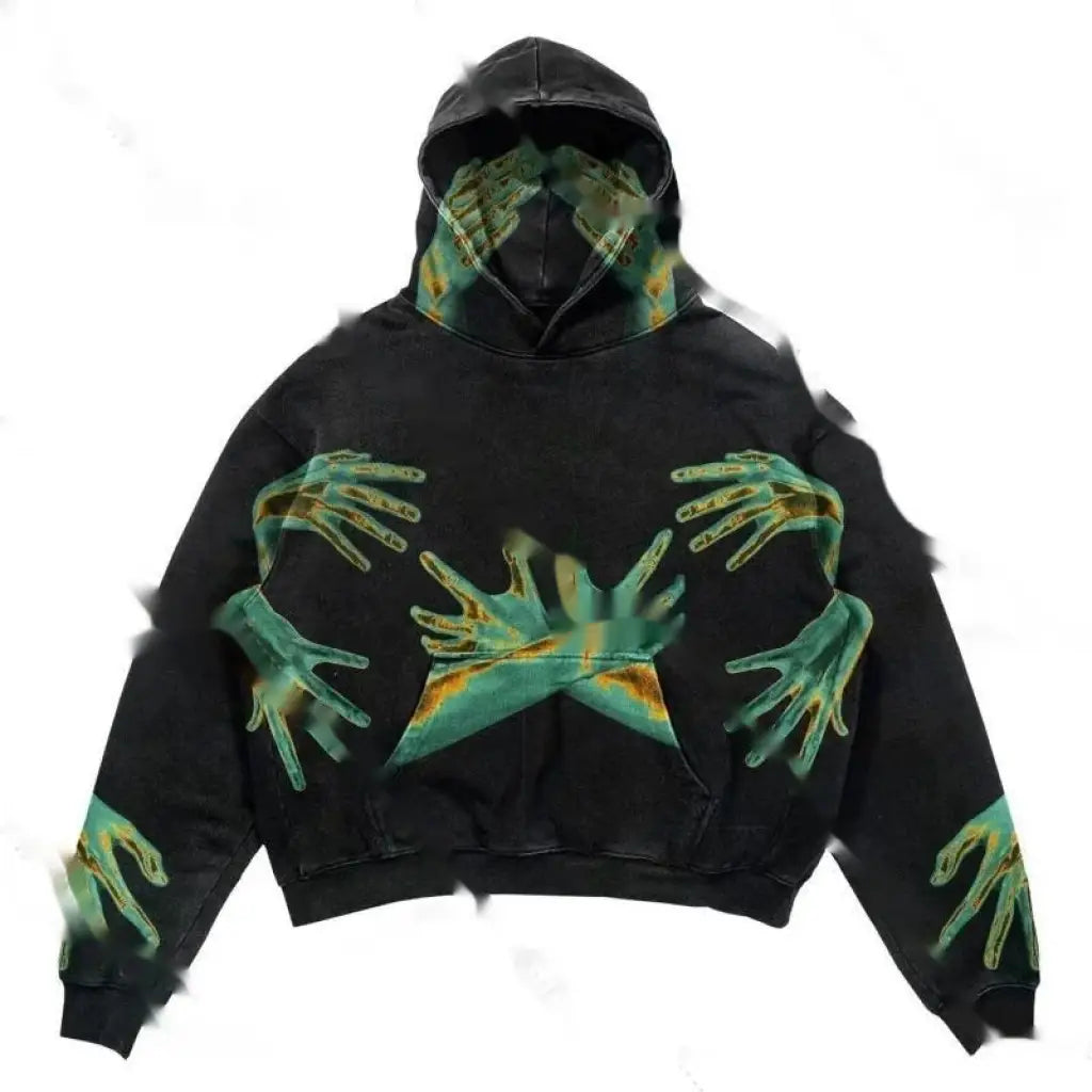 Nightshift Heavyweight Hoodie | Chromatic Hands / l | Core Capsule