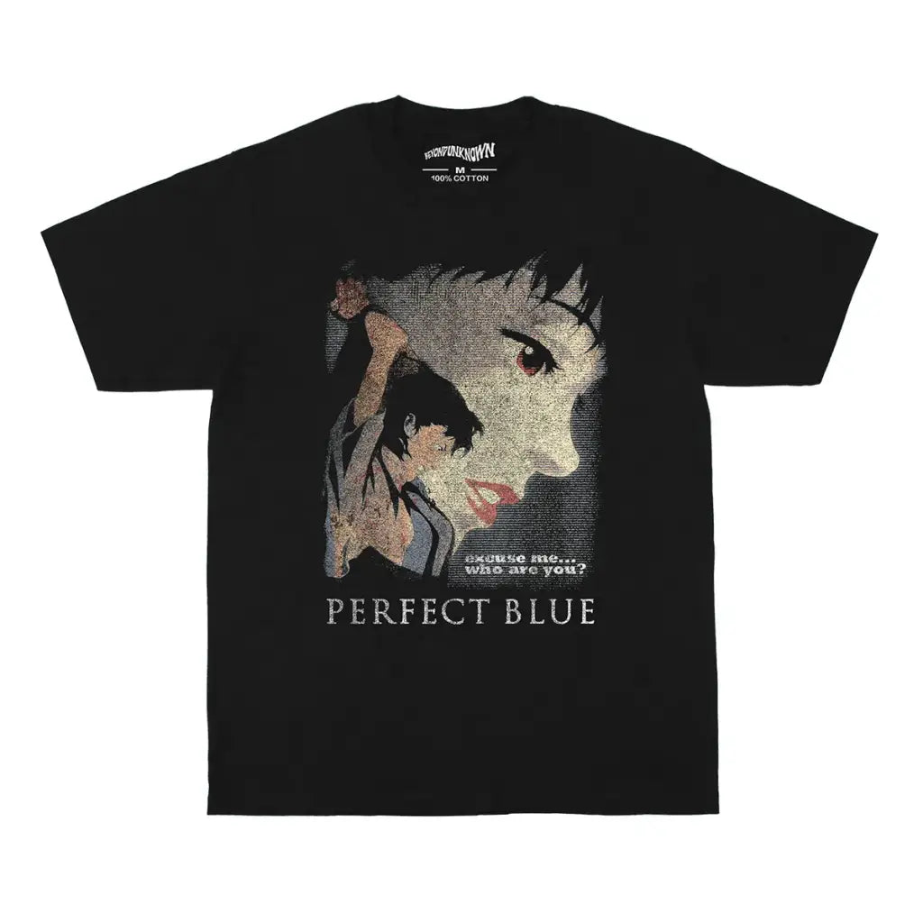 Perfect Blue Anime T-shirt - Satoshi Kon Psychological Thriller Graphic | Black / s | Core Capsule