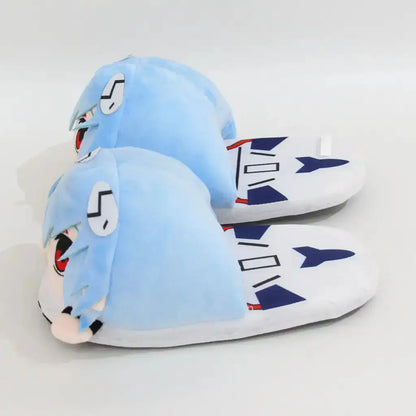 Rei Ayanami Plush Slippers — Anime Indoor | Size 35-42 | Essentials