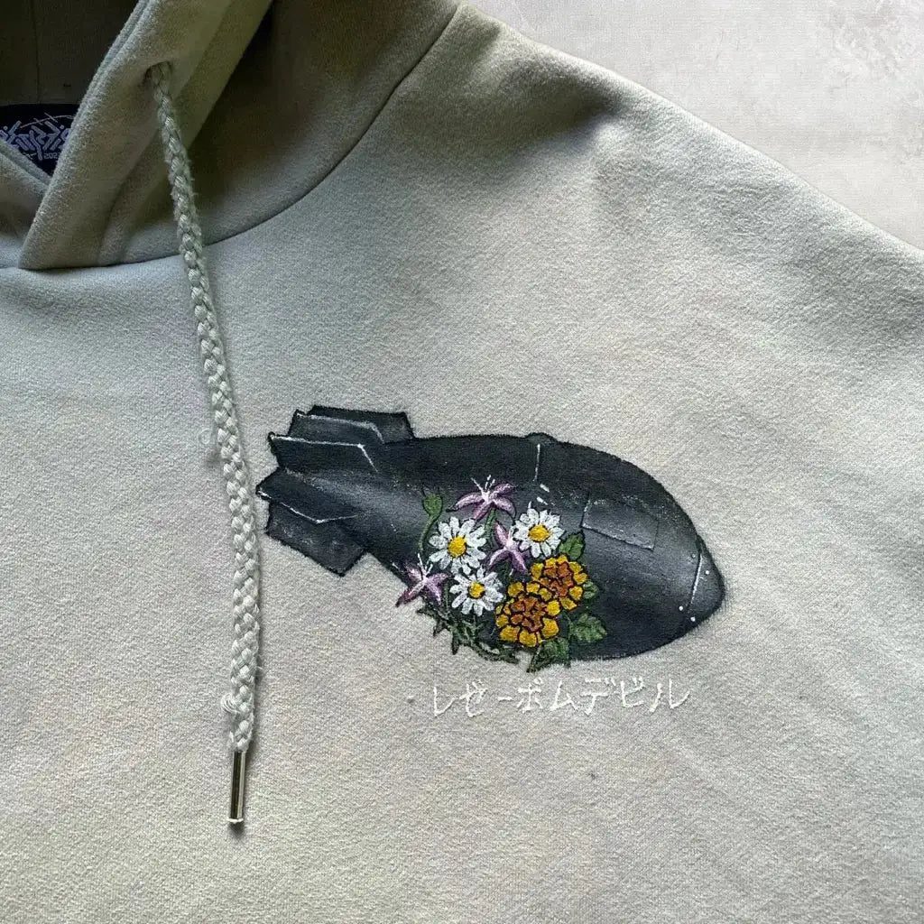 Reze ?Bomb Devil’ Heavyweight Hoodie – Ash Grey | Core Capsule