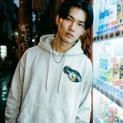 Reze ?Bomb Devil’ Heavyweight Hoodie – Ash Grey | Core Capsule