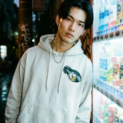 Reze ?Bomb Devil’ Heavyweight Hoodie – Ash Grey | Core Capsule