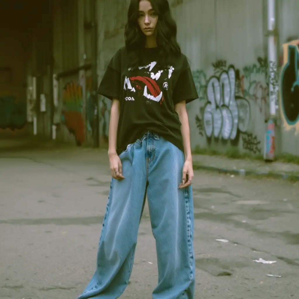 Sanguine Bite Oversized Graphic Tee - Heavyweight Cotton | Core Capsule