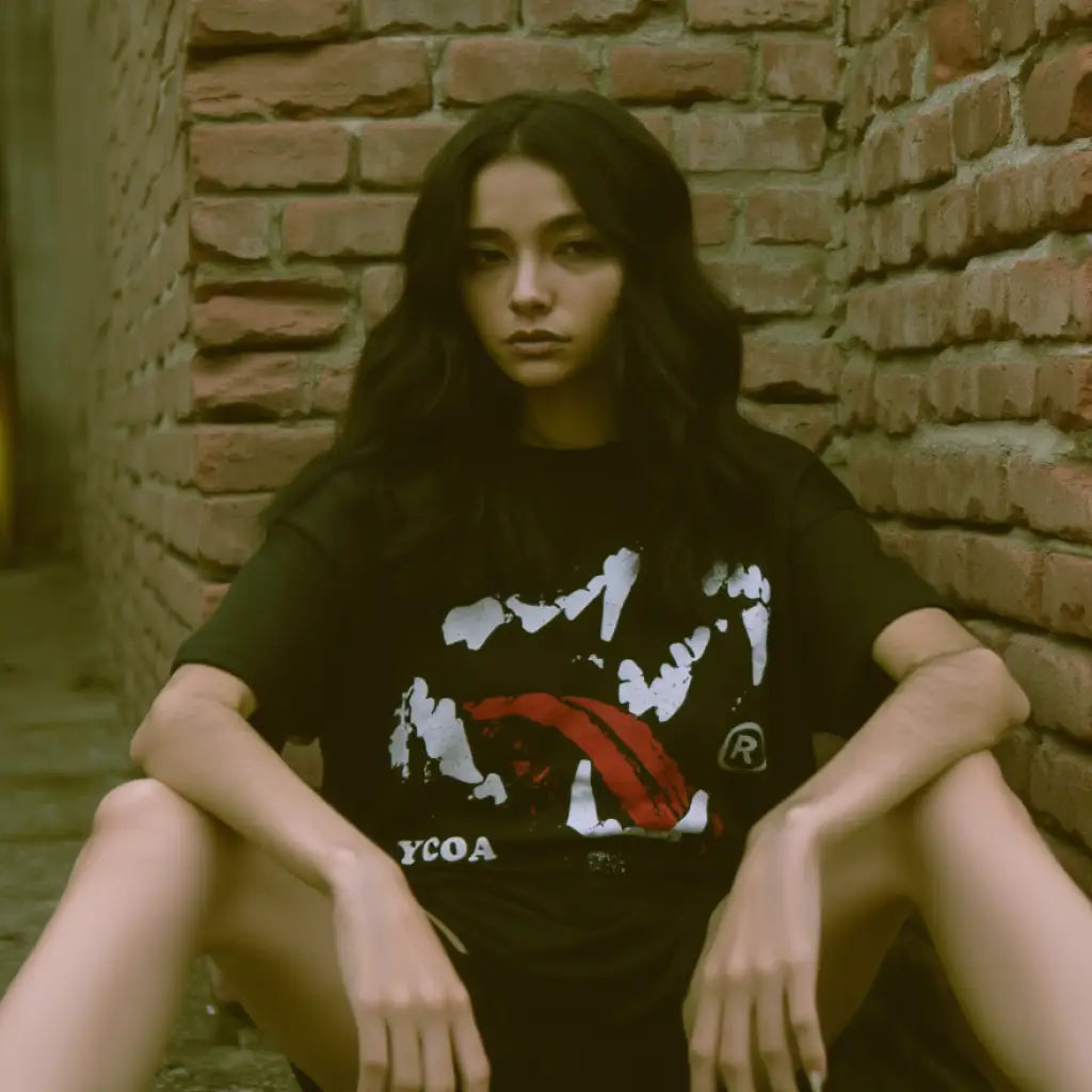 Sanguine Bite Oversized Graphic Tee - Heavyweight Cotton | Core Capsule